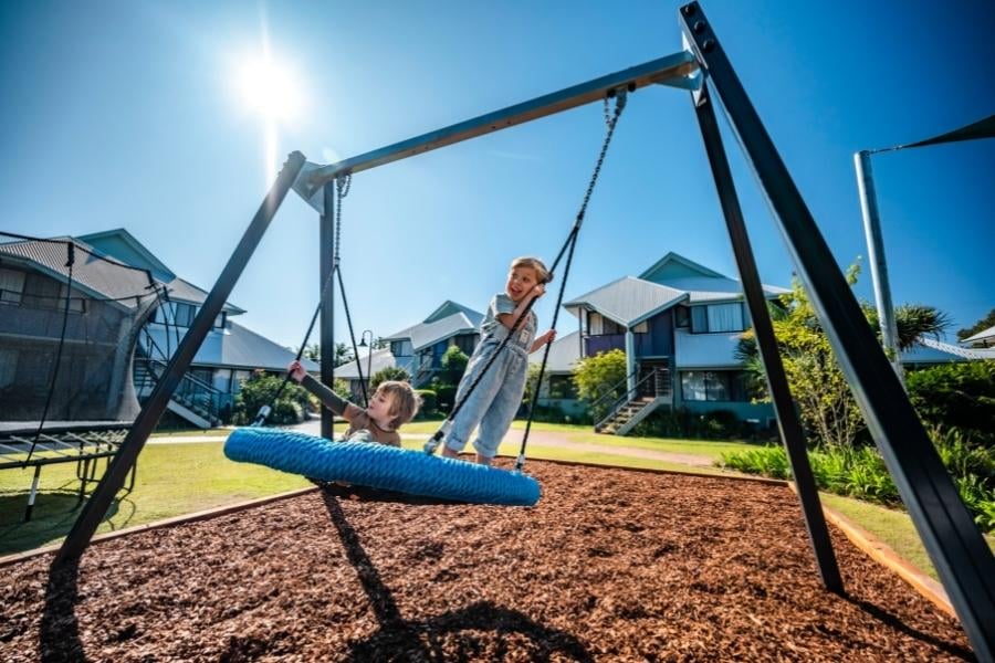 Accessible swing at Riverside Holiday Resorts 900 × 600-1