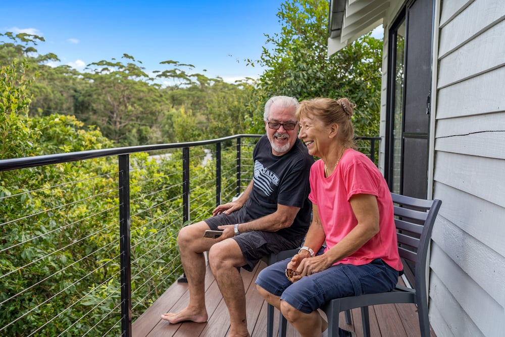Haven Holiday Resort Sussex Inlet Guests enjoying the 3bdr Villa balcony-1