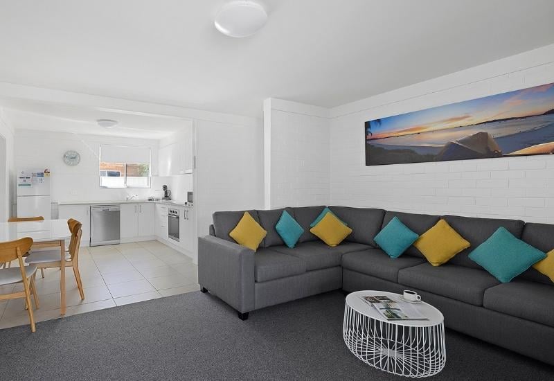 Seaside Holiday Resort Accessible lounge and kitchen