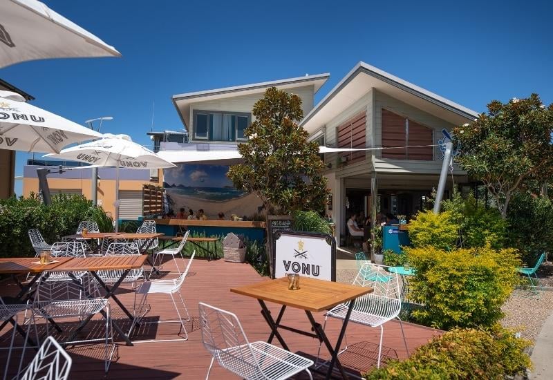 Seaside Holiday Resort Fingal Bay Long Boast Cafe on the Fingal Foreshore
